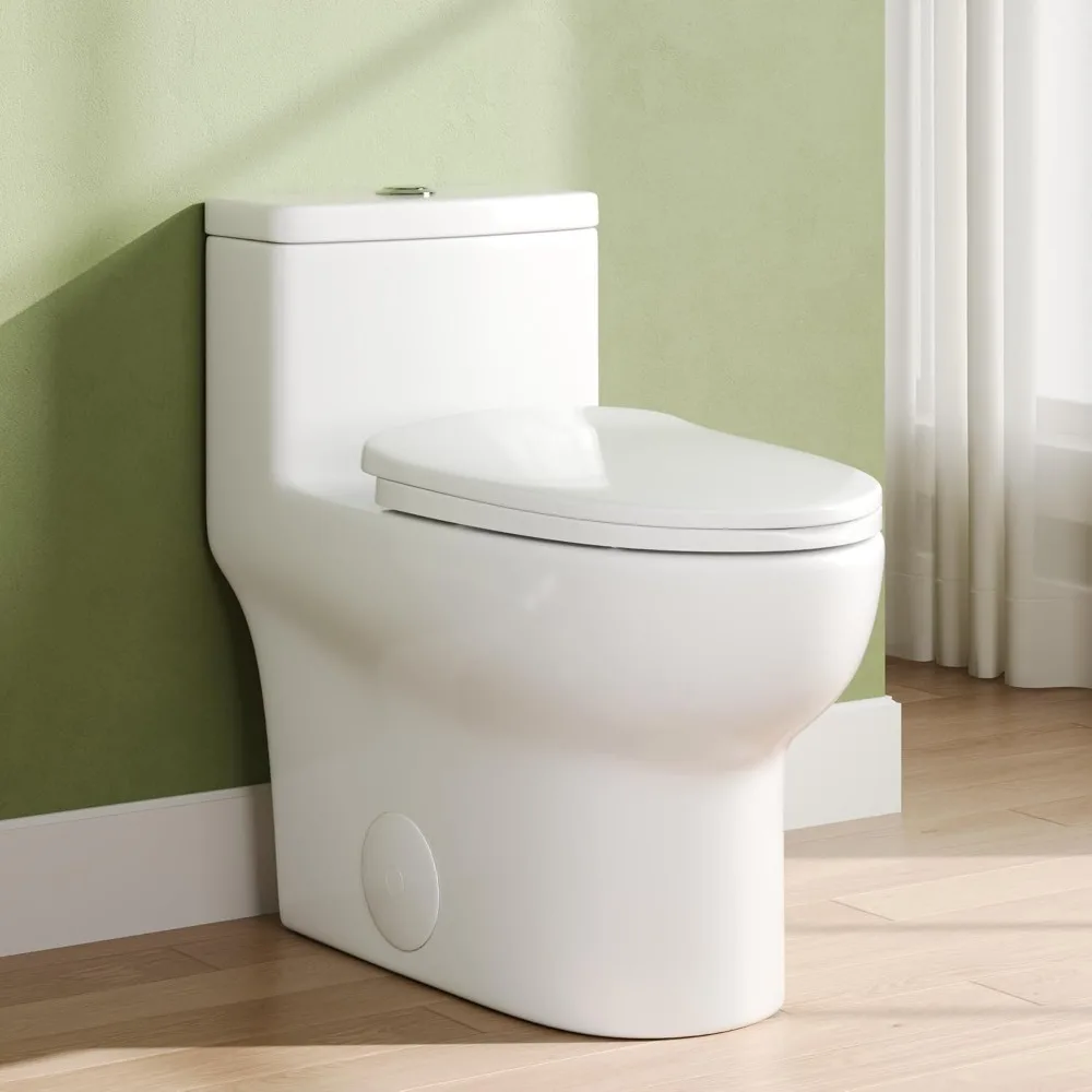 Toilet, Dual Flush 0.8/1.28 GPF Toilet with Comfortable Seat Height, Powerful & Quiet Modern Standard Toilet for Bathroom
Toilet, Dual Flush 0.8/1.28 GPF Toilet with Comfortable Seat Height, Powerful & Quiet Modern Standard Toilet for Bathroom