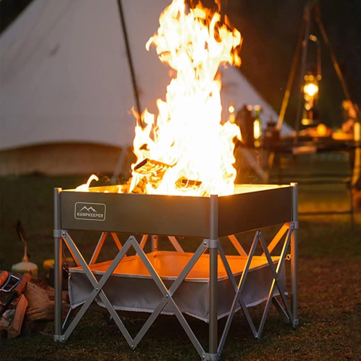 KAMPKEEPER Fire Pit 18 Inch Outdoor Wood Burning Fire Pit,Portable Fire Pit for Camping, Beach Parties,and More
KAMPKEEPER Fire Pit 18 Inch Outdoor Wood Burning Fire Pit,Portable Fire Pit for Camping, Beach Parties,and More