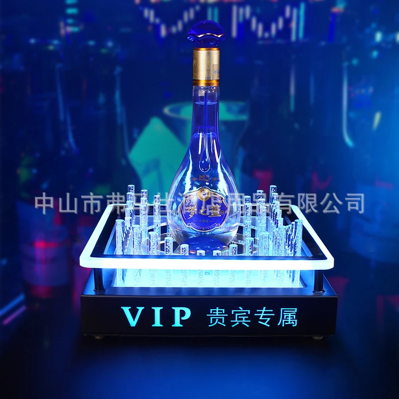 Bar KTV Crystal Luminous Wine Holder LED Rechargeable Wine Stand for Liquor, XO, Red Wine, Martell Display Stand
Bar KTV Crystal Luminous Wine Holder LED Rechargeable Wine Stand for Liquor, XO, Red Wine, Martell Display Stand