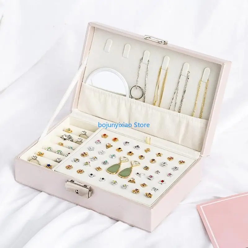 900B Jewelry Box for Women 2 Layer Jewelry Holder Leather Jewelry Boxes & Organizers with Buckle Removable Jewelry Cases
900B Jewelry Box for Women 2 Layer Jewelry Holder Leather Jewelry Boxes & Organizers with Buckle Removable Jewelry Cases