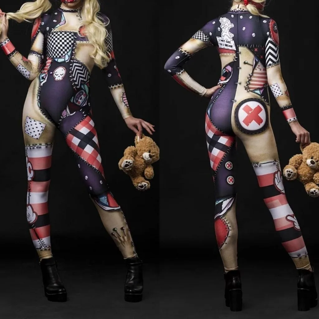Unisex Cyber Punk 3D Digital Printing Halloween Party Role Play Outfit Women Men Cosplay Costume Carnival Jumpsuit
Unisex Cyber Punk 3D Digital Printing Halloween Party Role Play Outfit Women Men Cosplay Costume Carnival Jumpsuit