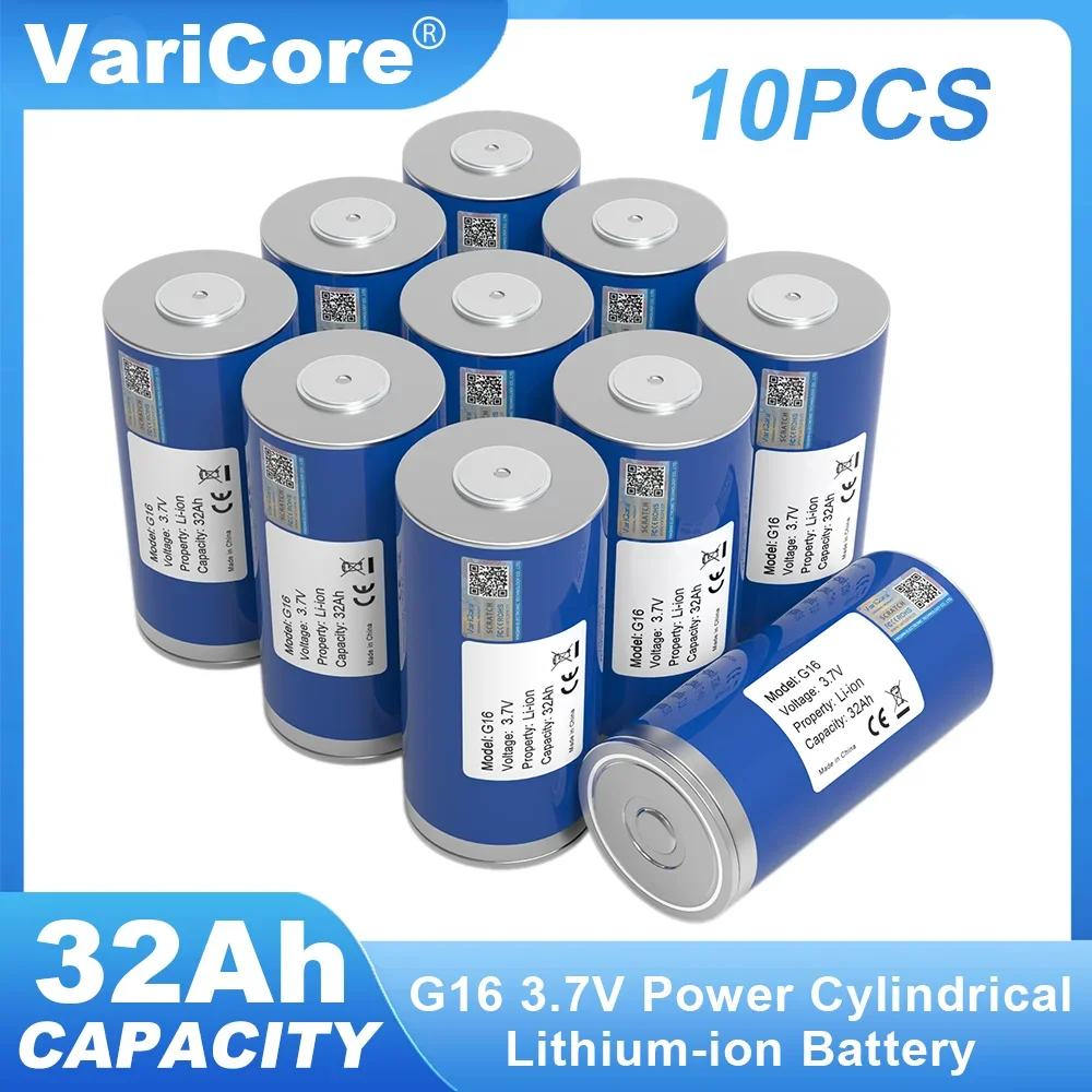 10pcs 3.7V 46950 32Ah Lithium Rechargeable Battery 10C 320A discharge DIY Automotive Ignition Energy Storage Inverter Grade A
10pcs 3.7V 46950 32Ah Lithium Rechargeable Battery 10C 320A discharge DIY Automotive Ignition Energy Storage Inverter Grade A