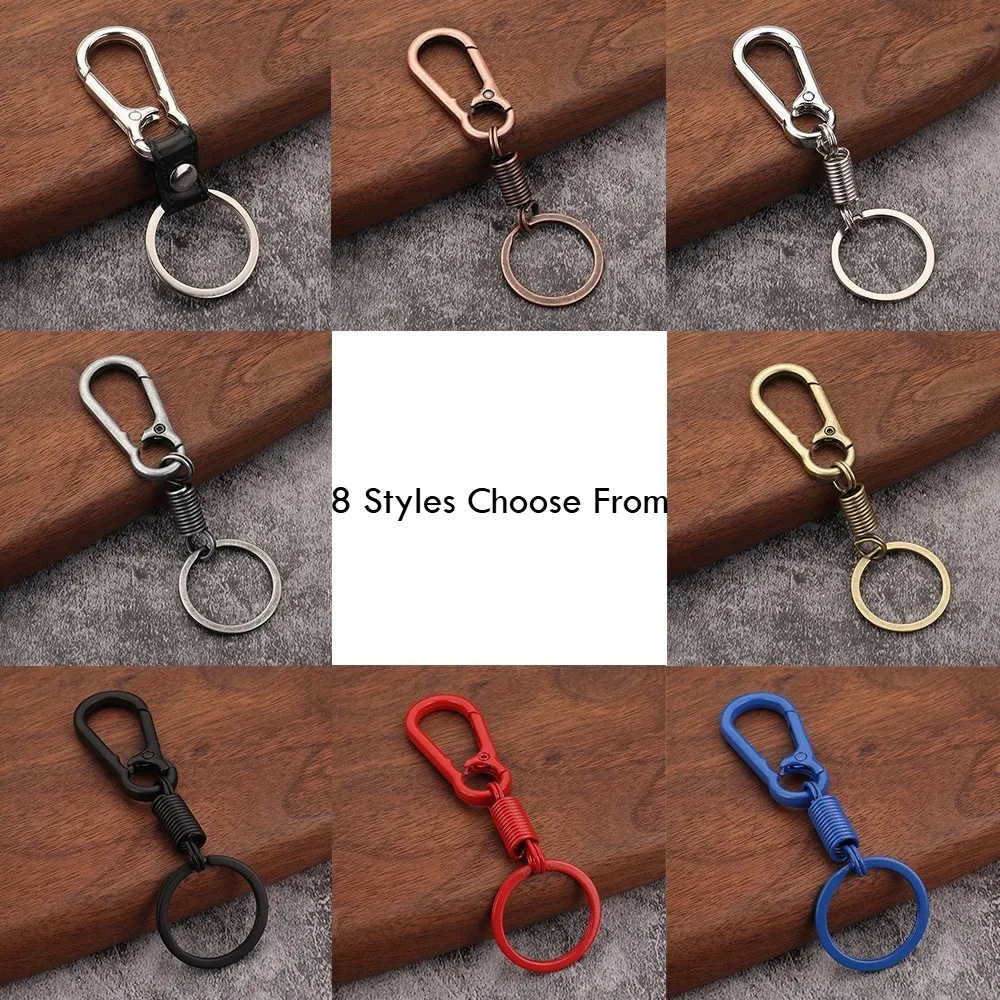 Metal Zinc Alloy Keychain Simple Ring Personality Creative Keychain Fastener Spiral Telescopic Spring Coil Outdoor Backpack Hook
Metal Zinc Alloy Keychain Simple Ring Personality Creative Keychain Fastener Spiral Telescopic Spring Coil Outdoor Backpack Hook