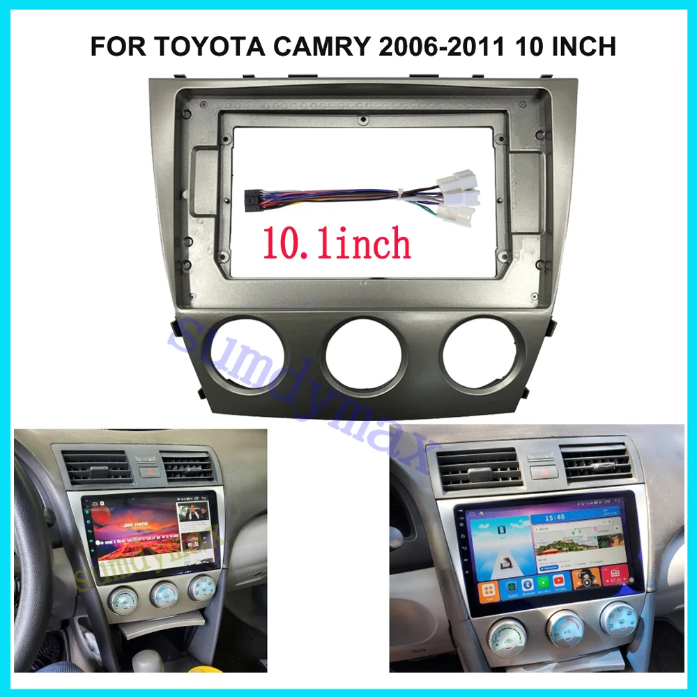 10.1 Inch 2 din Radio frame for Toyota camry 2006-2011 DVD Player Installation Panel Surround Dash Trim Kit Audio frame
10.1 Inch 2 din Radio frame for Toyota camry 2006-2011 DVD Player Installation Panel Surround Dash Trim Kit Audio frame