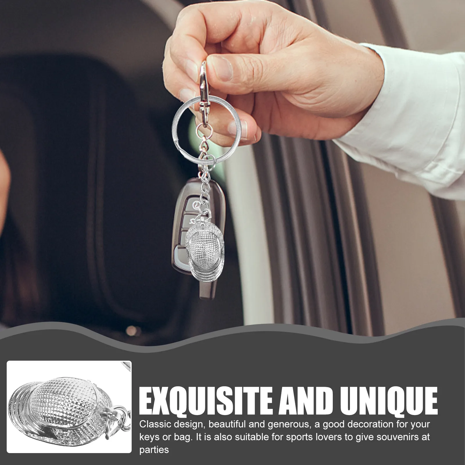 Металлический брелок для ключей в виде фехтовального мечта, креативный спортивный брелок для мужчин и женщин, подвесное украшение, подарок на выпускной, Рождество, день рождения
Металлический брелок для ключей в виде фехтовального мечта, креативный спортивный брелок для мужчин и женщин, подвесное украшение, подарок на выпускной, Рождество, день рождения
