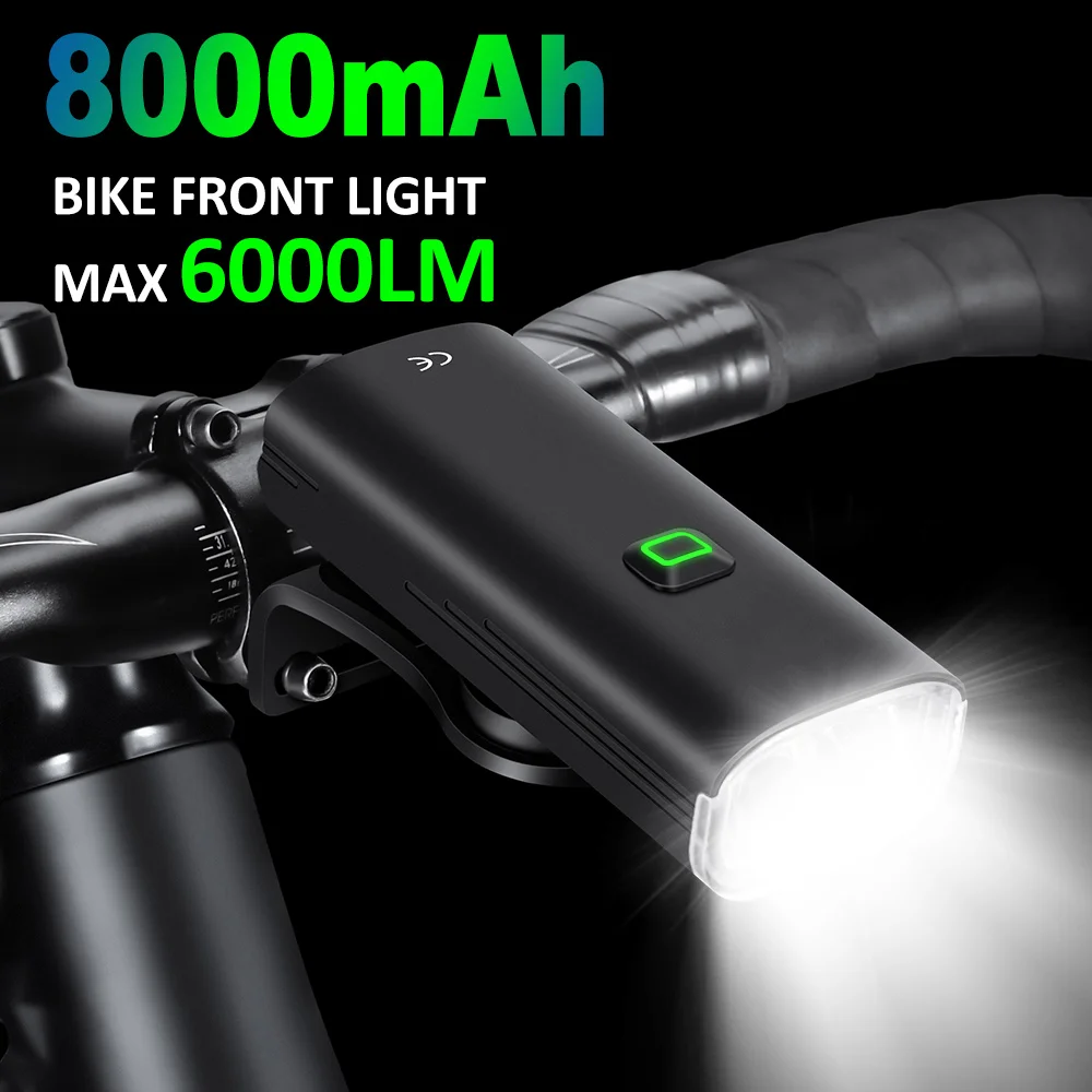 NEWBOLER 8000LM 8000mAH Bicycle Lighting Power Bank Bicycle Headlight C-shaped Charging Lighting Mountain Bike Road Bicycle Head
NEWBOLER 8000LM 8000mAH Bicycle Lighting Power Bank Bicycle Headlight C-shaped Charging Lighting Mountain Bike Road Bicycle Head