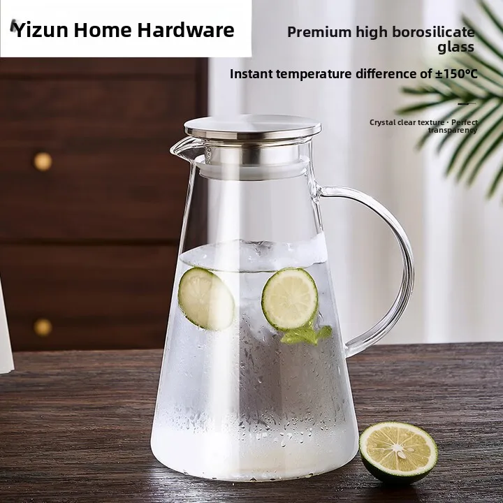 Heat Resistant Glass Cold Water Pot 95L Large Capaci Heatable Tea Brewing Cool Water Pot for Brewing Cold Tea And Heating
Heat Resistant Glass Cold Water Pot 95L Large Capaci Heatable Tea Brewing Cool Water Pot for Brewing Cold Tea And Heating