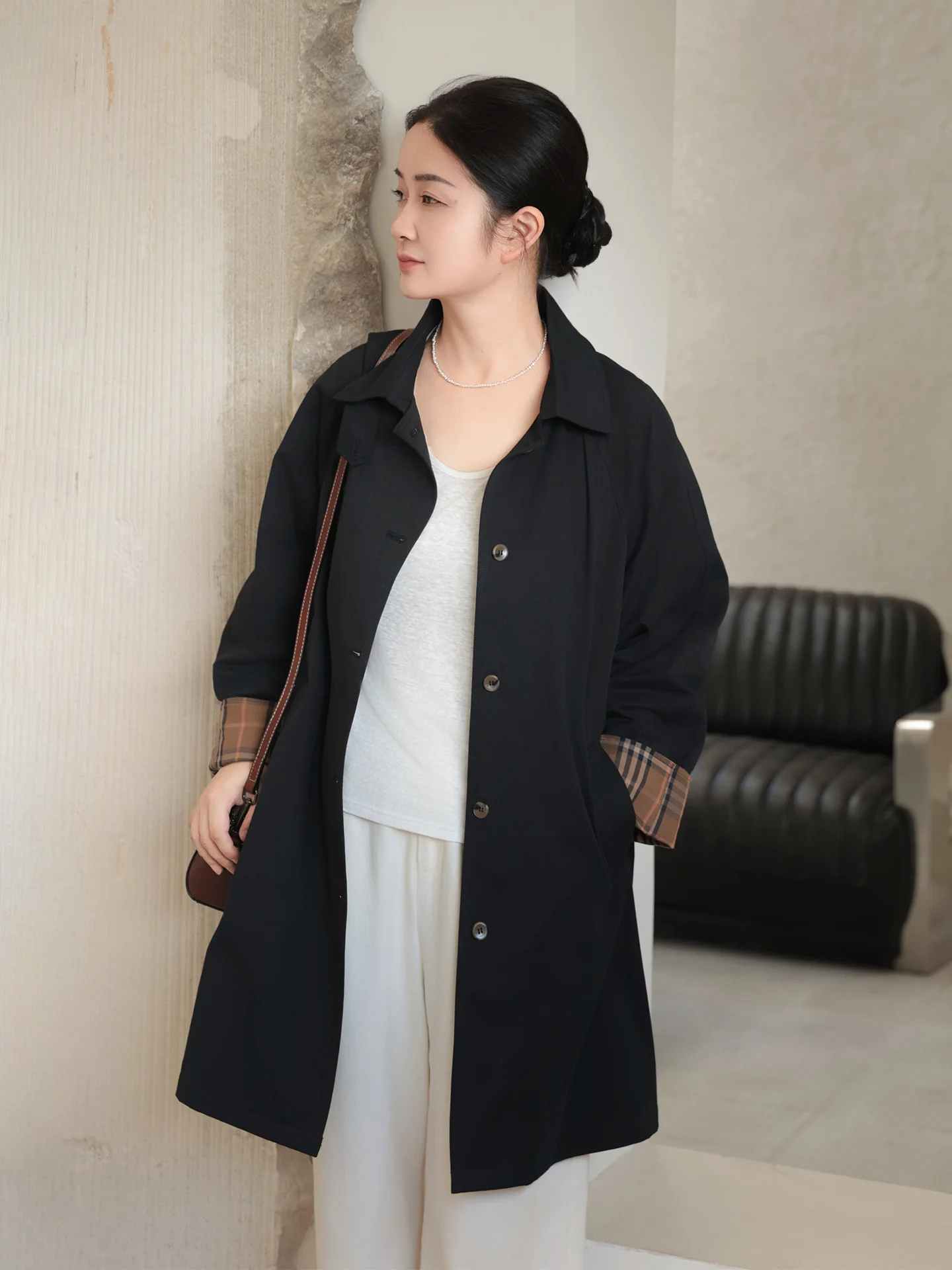 Casual Han Haax Long Women's Coat Spring 2026 Briti Sle Street Faion Cotton 72% Hemp 28% Loose Fit Long Sve
Casual Han Haax Long Women's Coat Spring 2026 Briti Sle Street Faion Cotton 72% Hemp 28% Loose Fit Long Sve
