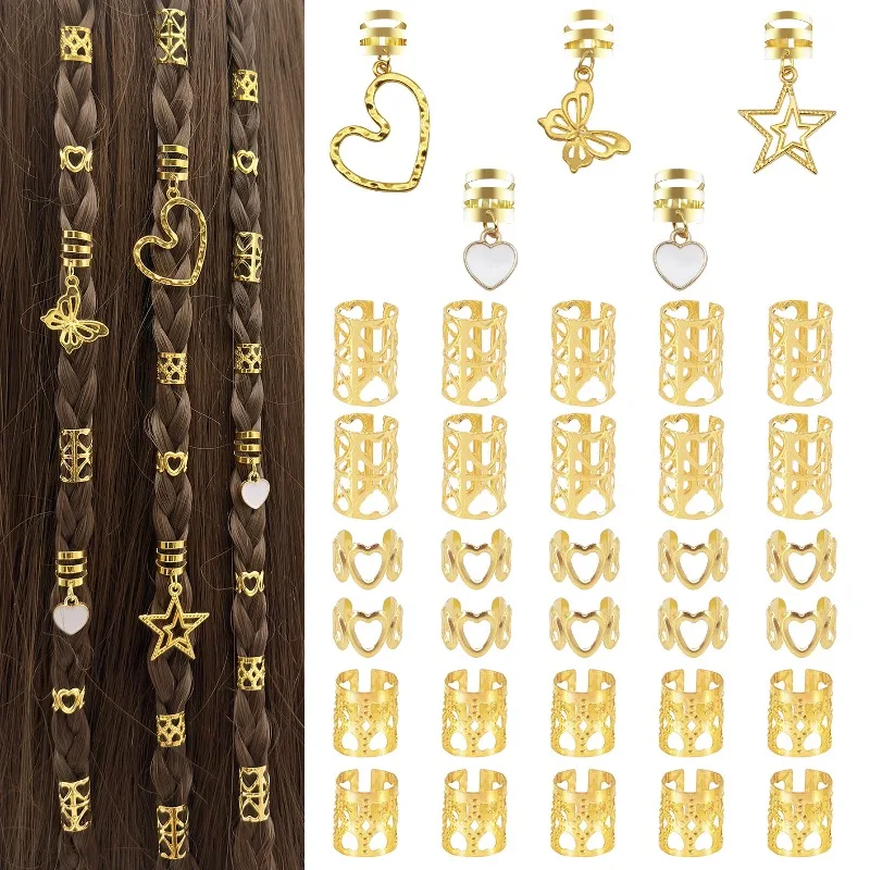 35Pcs Valentine Heart Butterfly Star Charms Dreadlock Hair Rings Romantic Metal Cuffs for Dreads Easy Install No Slipping Gift
35Pcs Valentine Heart Butterfly Star Charms Dreadlock Hair Rings Romantic Metal Cuffs for Dreads Easy Install No Slipping Gift