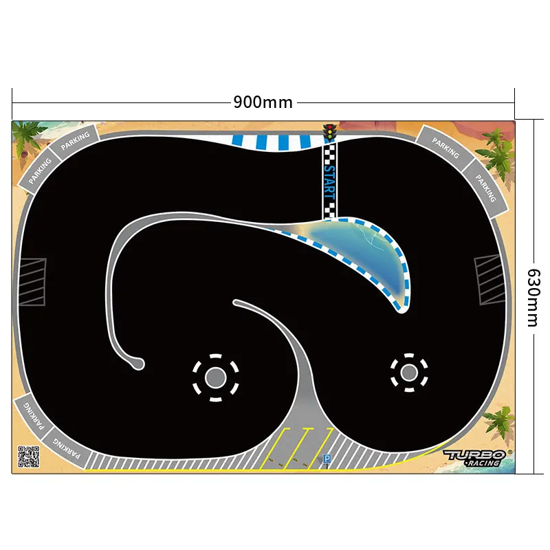 Turbo Racing 1:76 Drift Car Track Mat 900x630mm
Turbo Racing 1:76 Drift Car Track Mat 900x630mm