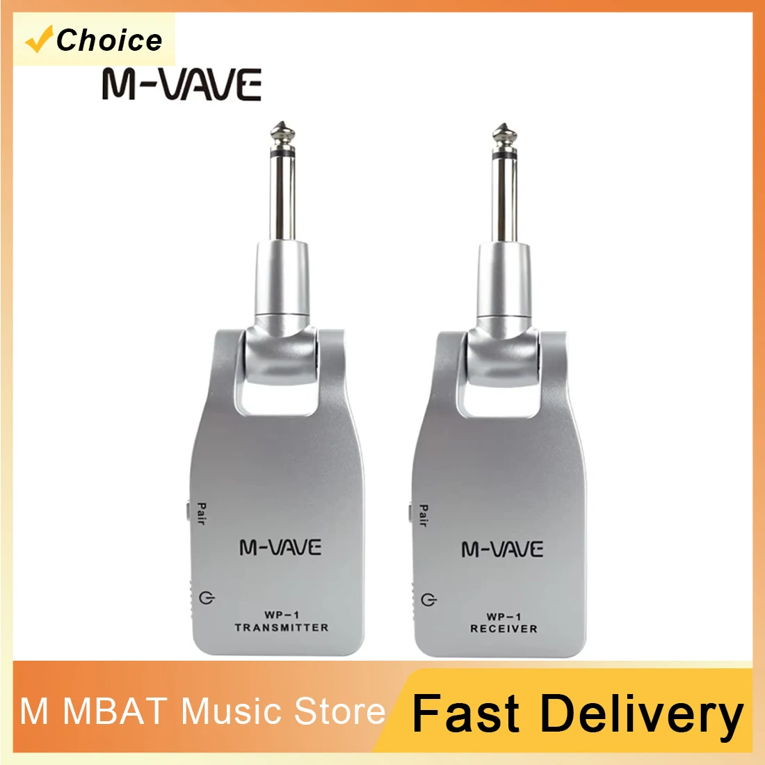 M-VAVE WP-1 2.4G Guitar Wireless Transmitter Receiver Rechargeable for Guitar Bass Built-in Rechargeable Lithium Battery 30M
M-VAVE WP-1 2.4G Guitar Wireless Transmitter Receiver Rechargeable for Guitar Bass Built-in Rechargeable Lithium Battery 30M