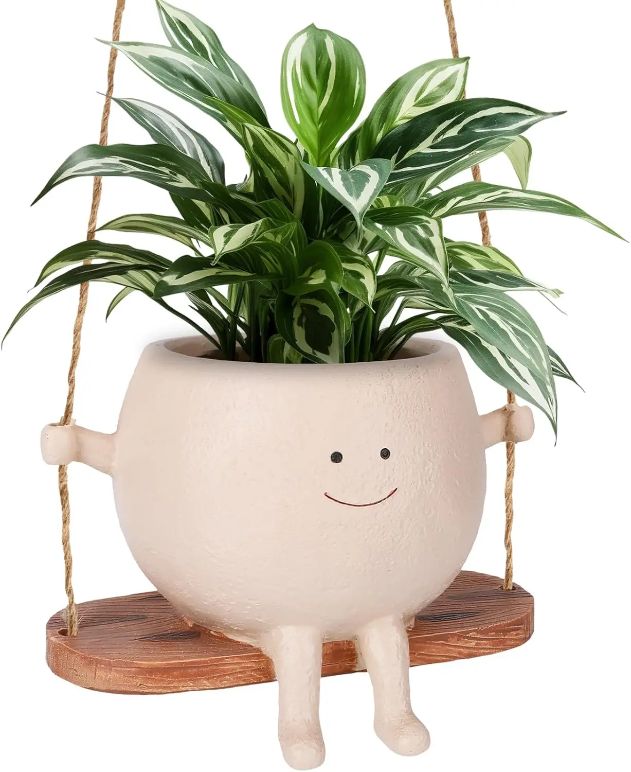 Smiley Face Hanging Planter, Unique Swing Design for Indoor/Outdoor Decor
Smiley Face Hanging Planter, Unique Swing Design for Indoor/Outdoor Decor