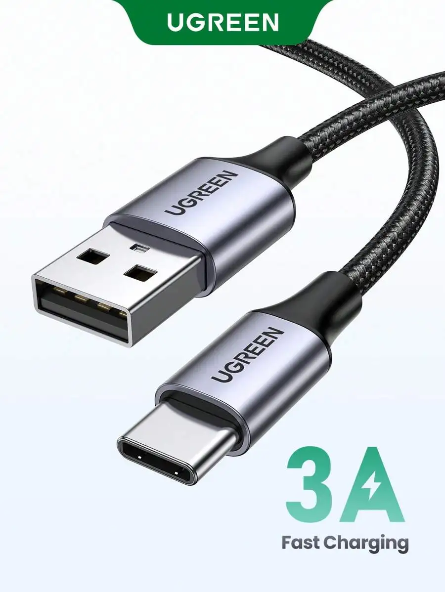 UGREEN USB A To USB Type C Cable 3A Quick Charge 3.0 Fast Charging Nylon Braid Cable Nan
UGREEN USB A To USB Type C Cable 3A Quick Charge 3.0 Fast Charging Nylon Braid Cable Nan