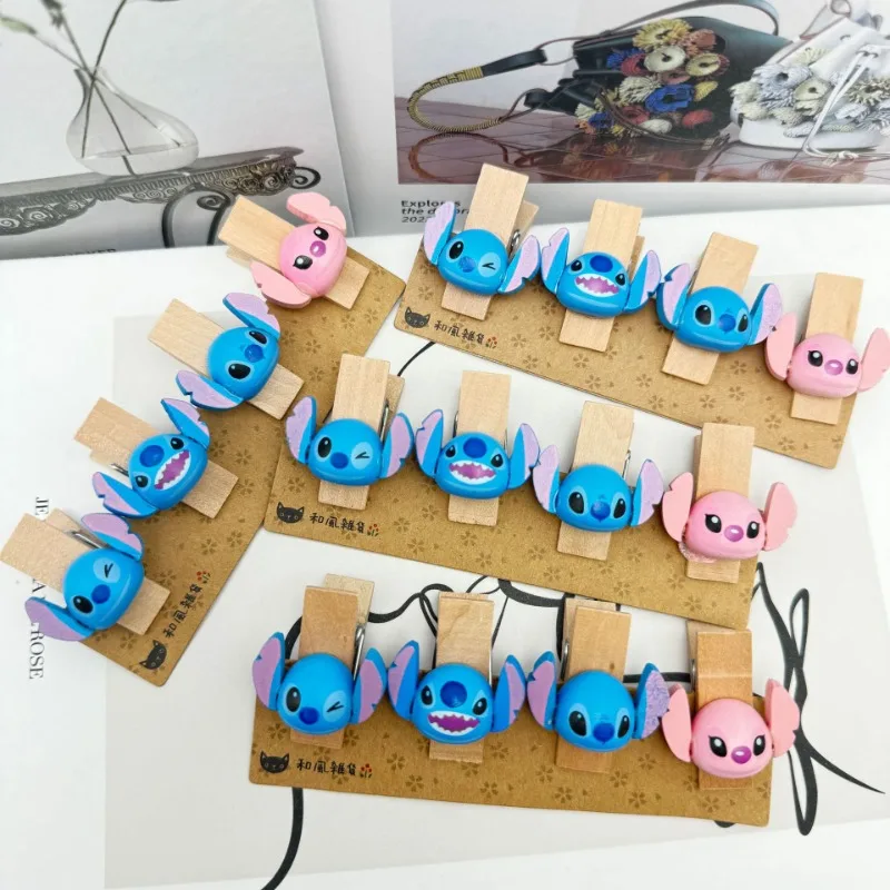 Stitch Clip Angel Disney Creative Cartoon Character Cute Wooden Set Message Note Photo Clip Student Practical Decoration Prize
Stitch Clip Angel Disney Creative Cartoon Character Cute Wooden Set Message Note Photo Clip Student Practical Decoration Prize