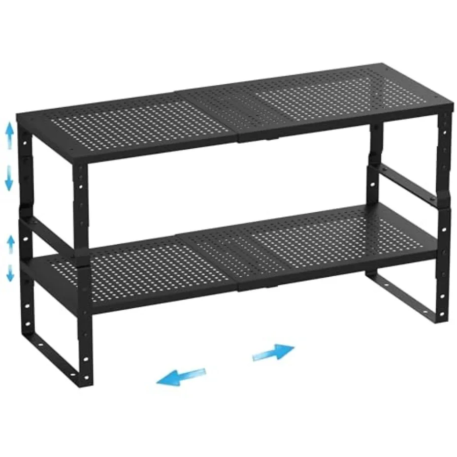 Expandable, Adjustable Stackable Spice Rack for Kitchen Cabinet and Countertop Use Black Metal Pantry Storage Shelf Organizer,
Expandable, Adjustable Stackable Spice Rack for Kitchen Cabinet and Countertop Use Black Metal Pantry Storage Shelf Organizer,