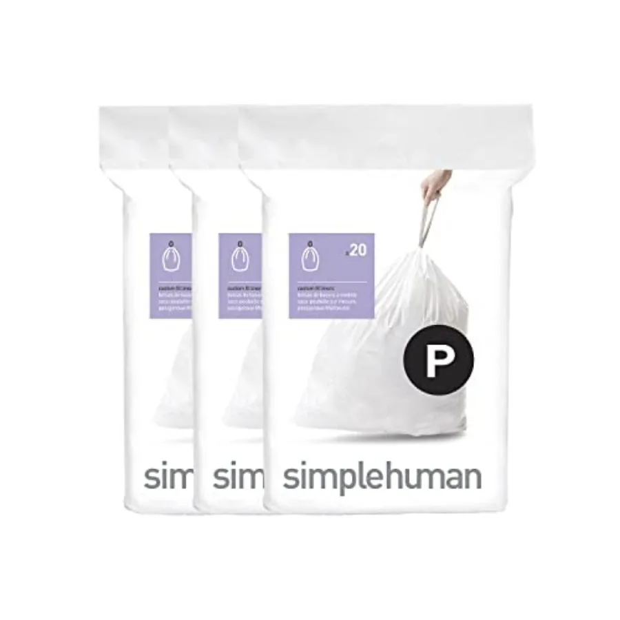 Code P Custom Fit Liners, Drawstring Kitchen Trash Bags, One-by-One Mess-Free Dispense, Extra Thick and Double Seamed, 50% PCR
Code P Custom Fit Liners, Drawstring Kitchen Trash Bags, One-by-One Mess-Free Dispense, Extra Thick and Double Seamed, 50% PCR