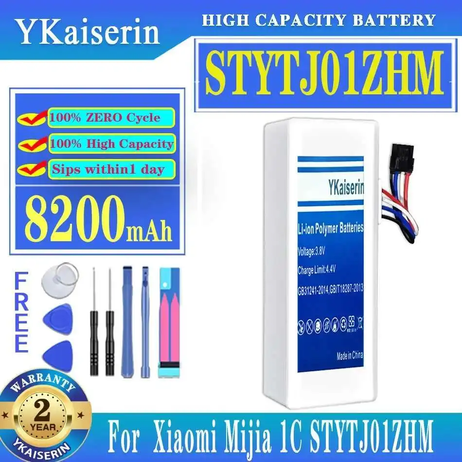 Для Xiaomi 1C Mijia STYTJ01ZHM робот-пылесос, швабра, прочный аккумулятор высокой емкости 8200 мАч
Для Xiaomi 1C Mijia STYTJ01ZHM робот-пылесос, швабра, прочный аккумулятор высокой емкости 8200 мАч