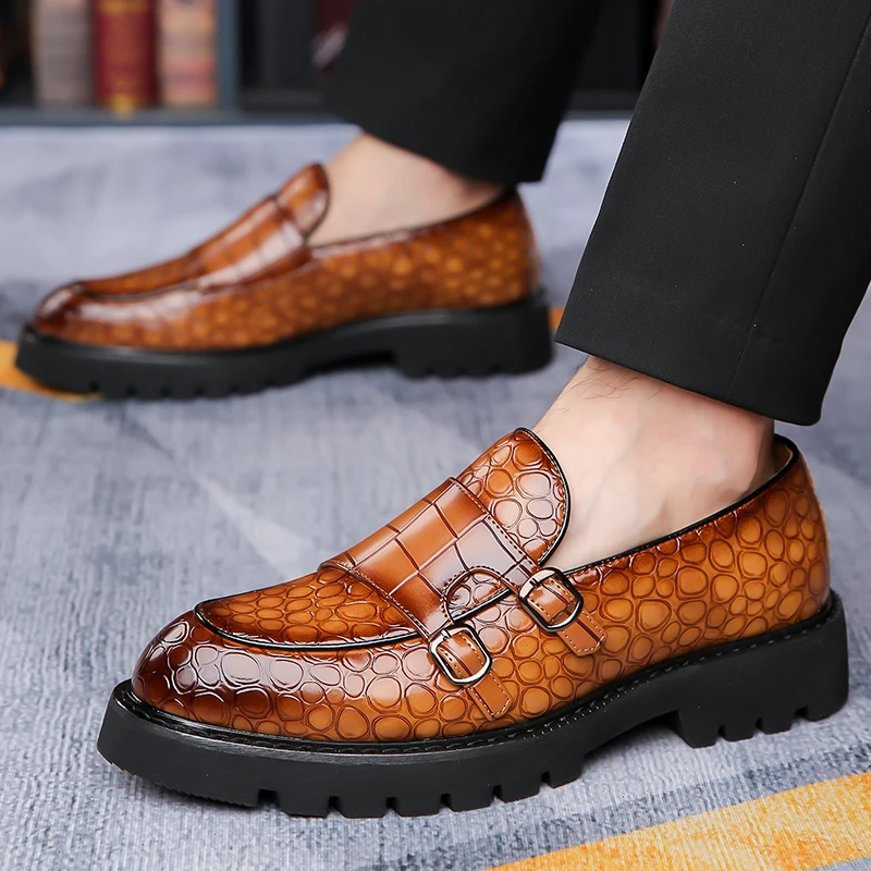 Brand Men's Comfortable Thick Soled Business Formal Shoes 2026 High-quality Men's Crocodile Leather Breathable Casual Loafers
Brand Men's Comfortable Thick Soled Business Formal Shoes 2026 High-quality Men's Crocodile Leather Breathable Casual Loafers