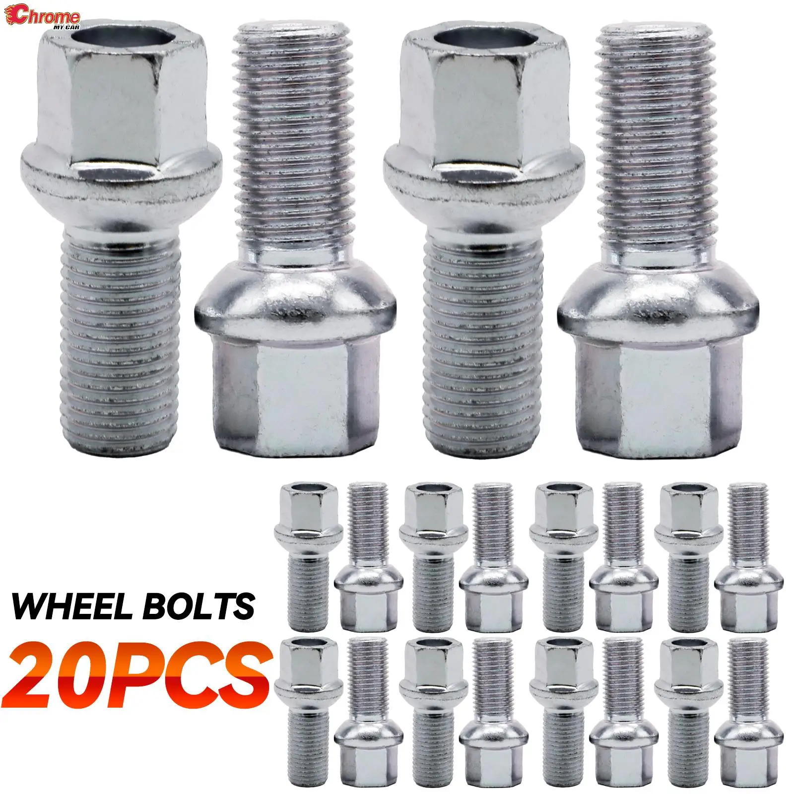 20PCS Car Wheel Bolts WHT002437 Silver Steel Nuts Tools For Volkswagen CC 2009-2016 Jetta Audi A5 A6 A8 Accessories Truck Parts
20PCS Car Wheel Bolts WHT002437 Silver Steel Nuts Tools For Volkswagen CC 2009-2016 Jetta Audi A5 A6 A8 Accessories Truck Parts