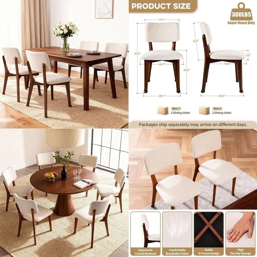 Windsor Dining Chairs Set of 6, Farmhouse Wooden Dining Room Chairs, Solid Wood Kitchen Chairs with Spindle Back, White
Windsor Dining Chairs Set of 6, Farmhouse Wooden Dining Room Chairs, Solid Wood Kitchen Chairs with Spindle Back, White