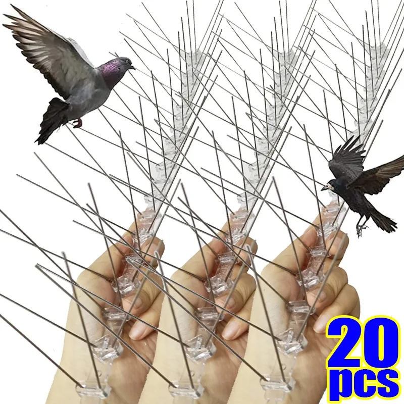 Stainless Steel Bird Repeller Set Pigeon Spike Deterrent Anti Bird Pigeon Squirrel Cats Repellent Garden Fence Roof Wholesale
Stainless Steel Bird Repeller Set Pigeon Spike Deterrent Anti Bird Pigeon Squirrel Cats Repellent Garden Fence Roof Wholesale