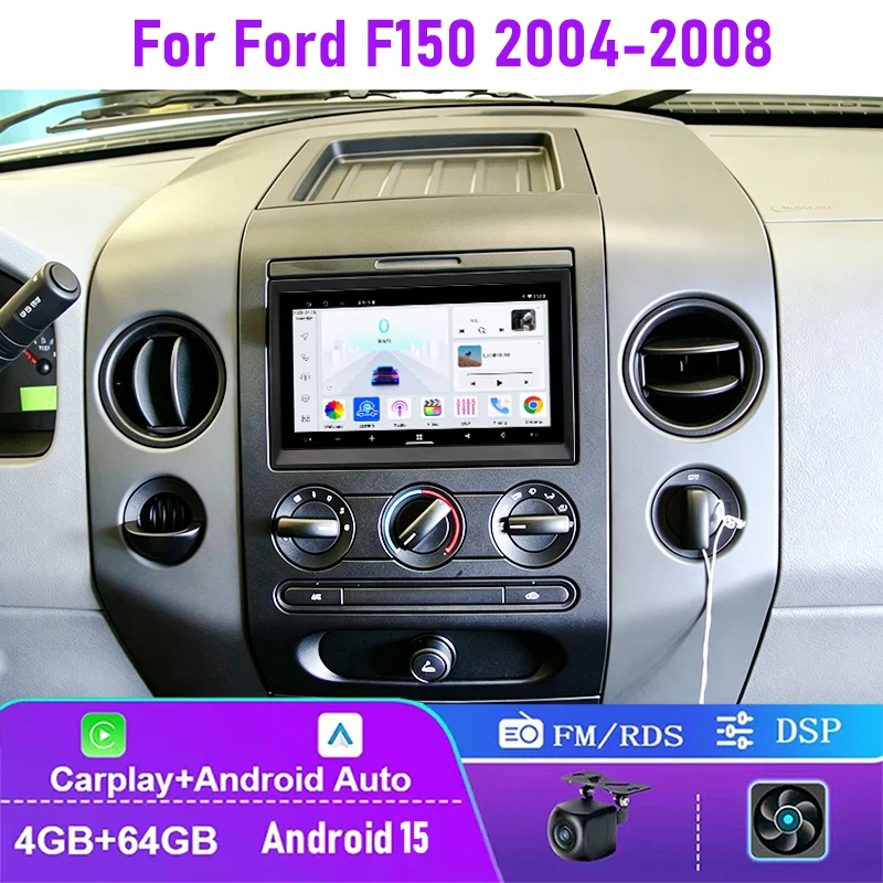 7" 4+64GB For Ford F150 2004-2008 Car Radio Wireless CarPlay Android 15 Auto QLED Screen Head Unit Steering Wheel Control
7" 4+64GB For Ford F150 2004-2008 Car Radio Wireless CarPlay Android 15 Auto QLED Screen Head Unit Steering Wheel Control