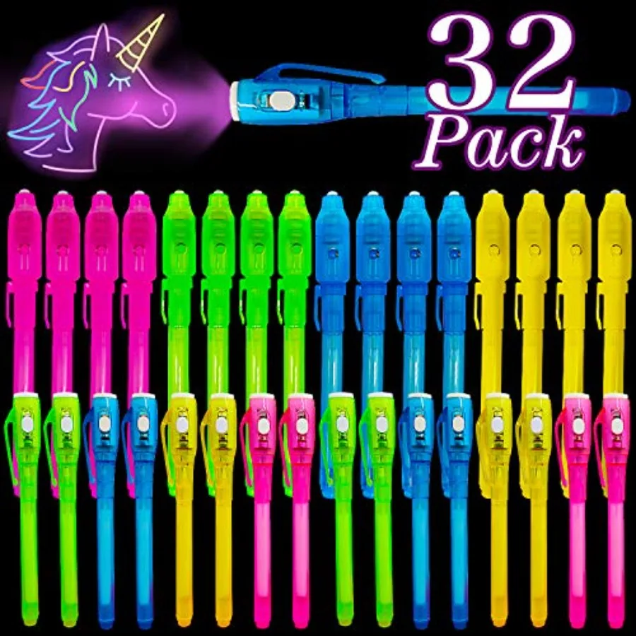 2 Style Invisible Ink Pen with UV Black Light Secret Spy Pens for Secret Messages, Magic Disappearing Ink Markers School Suppli
2 Style Invisible Ink Pen with UV Black Light Secret Spy Pens for Secret Messages, Magic Disappearing Ink Markers School Suppli
