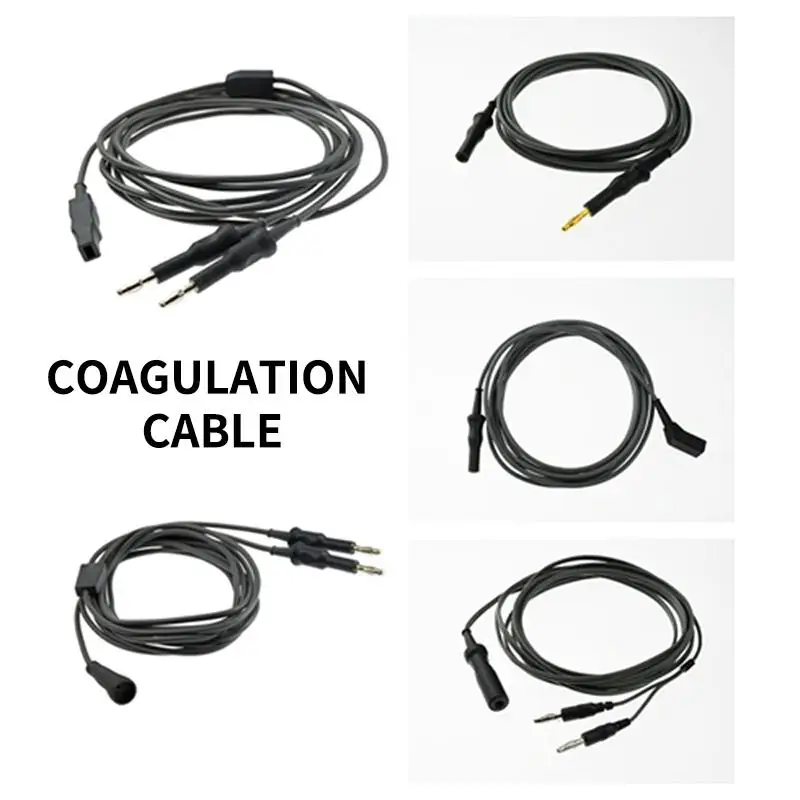 Reusable Monopolar Forceps Cable Silicone Wire With 3/4/5/6.3/8mm Banana Male Female Connector
Reusable Monopolar Forceps Cable Silicone Wire With 3/4/5/6.3/8mm Banana Male Female Connector