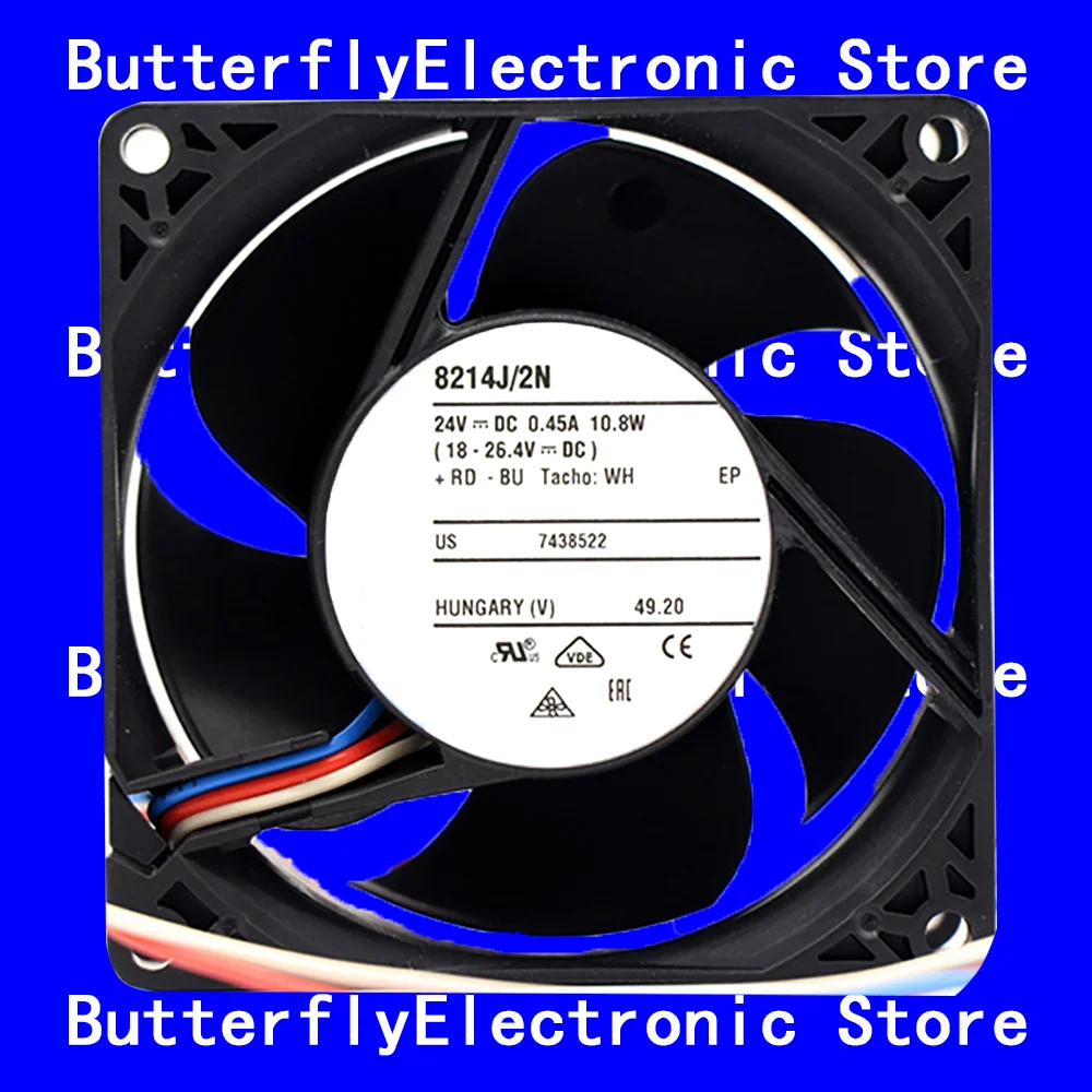 НОВЫЙ ОРИГИНАЛЬНЫЙ 8214J/2N DC24V 0.45A 10.8W 8038 80*80*38 мм ОХЛАЖДАЮЩИЙ ВЕНТИЛЯТОР
НОВЫЙ ОРИГИНАЛЬНЫЙ 8214J/2N DC24V 0.45A 10.8W 8038 80*80*38 мм ОХЛАЖДАЮЩИЙ ВЕНТИЛЯТОР