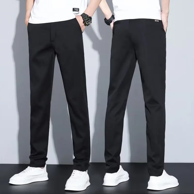 Slim Fit Casual Pants for Men Spring Elastic Busin Trendy Straight Leg Long Trousers Youthful Vitali Sle All Seasons Wear
Slim Fit Casual Pants for Men Spring Elastic Busin Trendy Straight Leg Long Trousers Youthful Vitali Sle All Seasons Wear