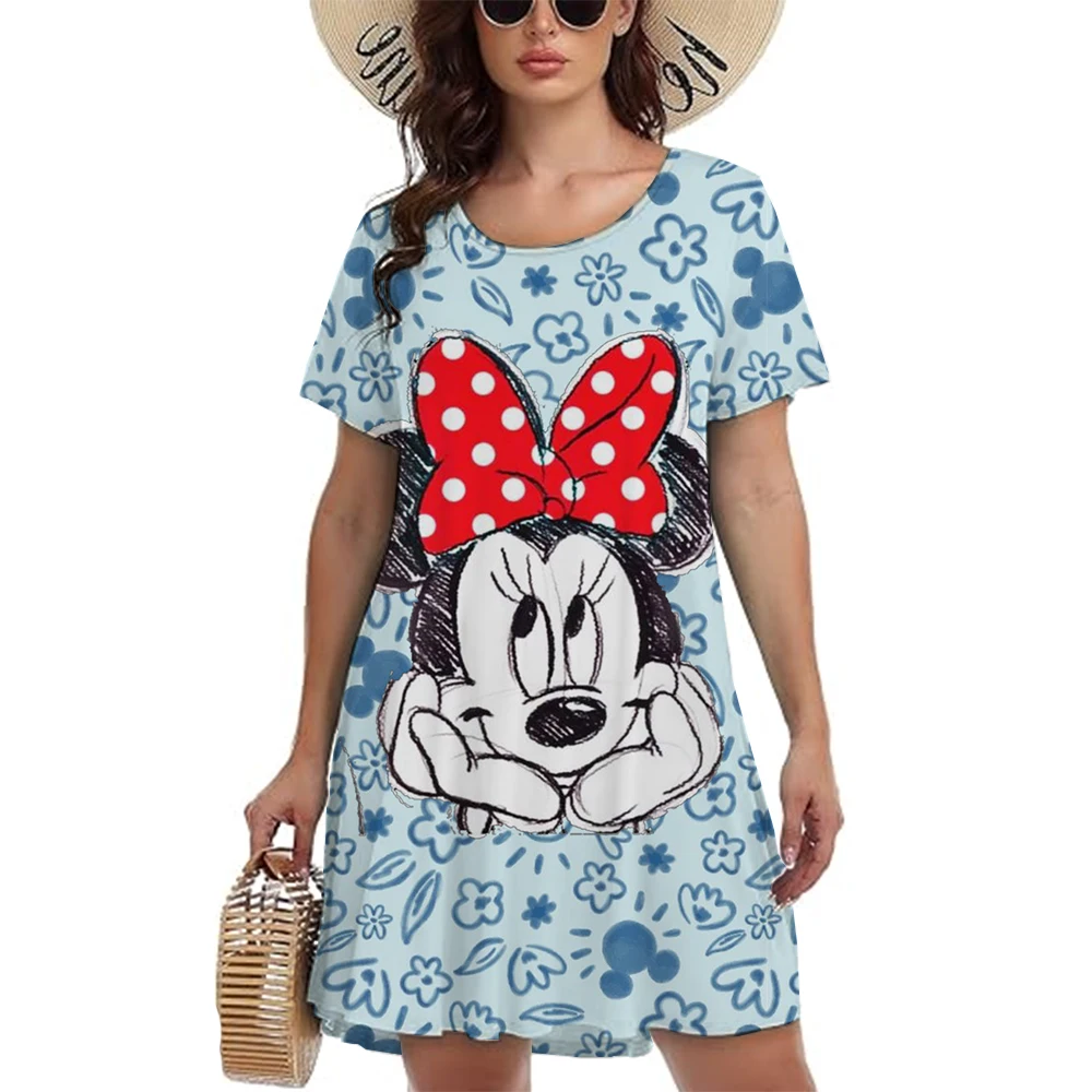 New Disney Mickey Mouse Printed Women's Dress Elegant and Beautiful 2024 Summer Dress Plus Women's Fashion
New Disney Mickey Mouse Printed Women's Dress Elegant and Beautiful 2024 Summer Dress Plus Women's Fashion