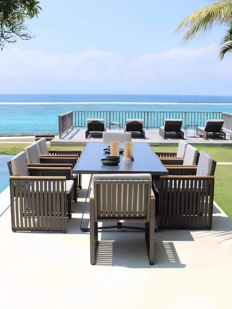 Furniture Modern Outdoor Teak Furniture Oversize Aluminum Single Sofa Set Waterproof Fabric Rope Woven Double Patio Sofa Hotels
Furniture Modern Outdoor Teak Furniture Oversize Aluminum Single Sofa Set Waterproof Fabric Rope Woven Double Patio Sofa Hotels