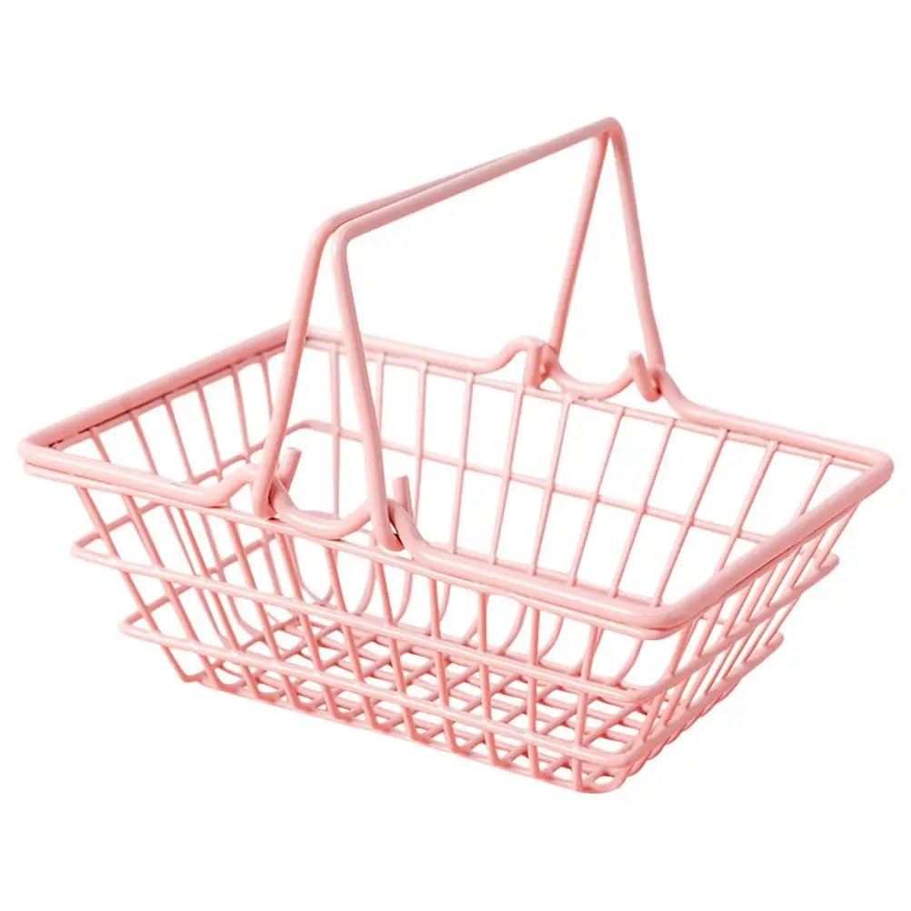 Pink Mini Shopping Basket Small Iron Storage Baskets Metal Home Decor Photo Prop Toys Corrosion Resistant Sturdy Simple Design
Pink Mini Shopping Basket Small Iron Storage Baskets Metal Home Decor Photo Prop Toys Corrosion Resistant Sturdy Simple Design