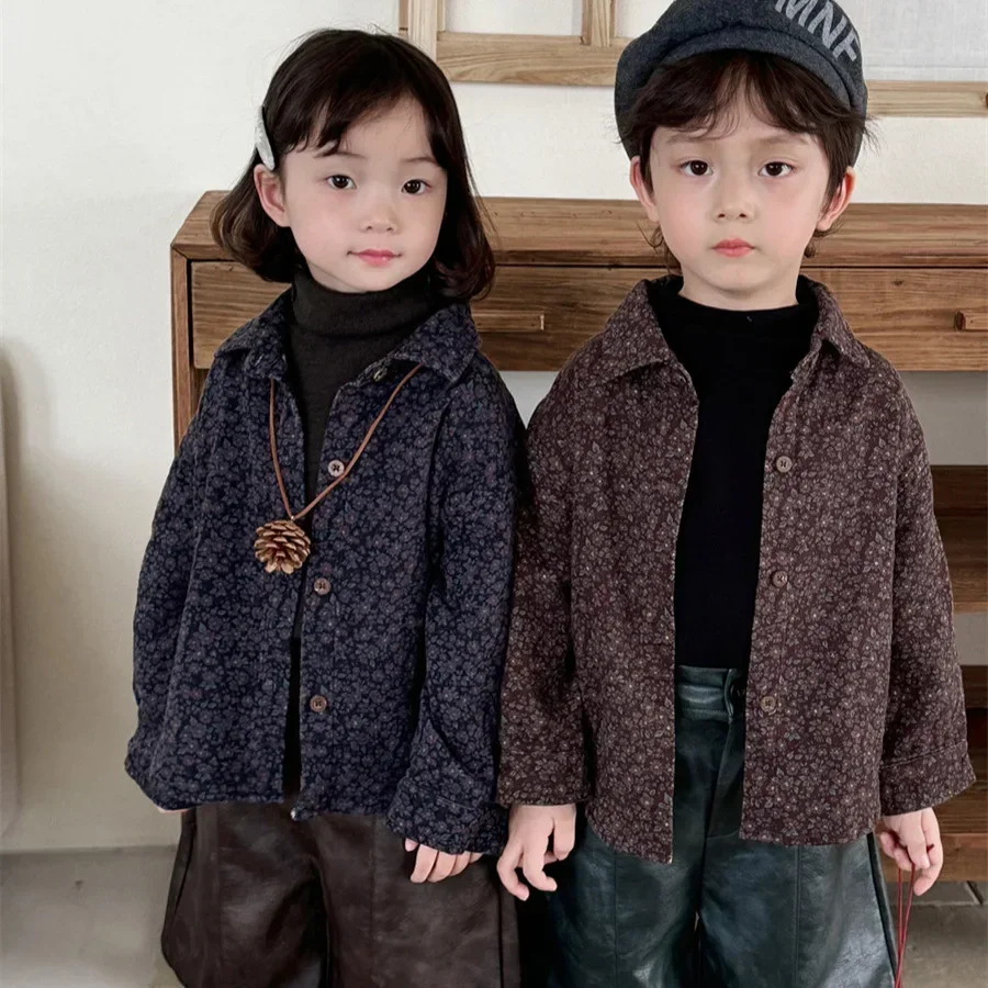 Blouses Children Autumn New Flowers Long Sleeves Shirt Baby Forest Retro Loose Coat Simple Loose 2024 Turn Down Collar
Blouses Children Autumn New Flowers Long Sleeves Shirt Baby Forest Retro Loose Coat Simple Loose 2024 Turn Down Collar