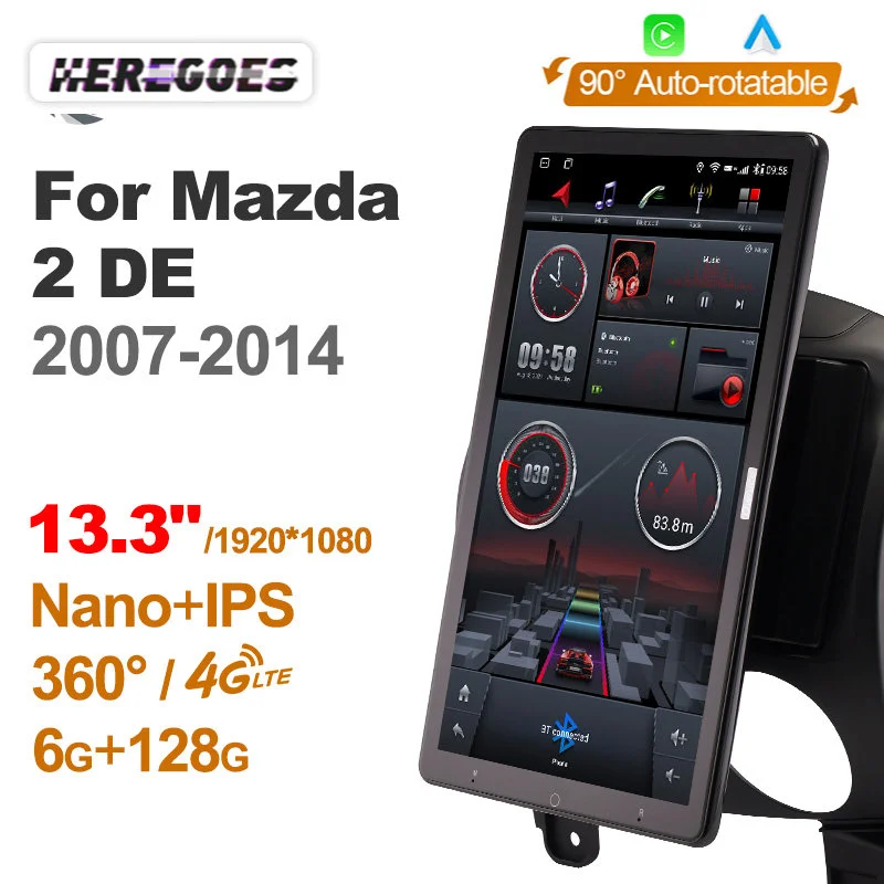 Carplay 13.3" DSP 6GB+128GB Android 10 Car DVD Player 1920*1080 Navigation GPS Bluetooth Wifi Radio For MAZDA 2 Mazda2 2007-2014
Carplay 13.3" DSP 6GB+128GB Android 10 Car DVD Player 1920*1080 Navigation GPS Bluetooth Wifi Radio For MAZDA 2 Mazda2 2007-2014