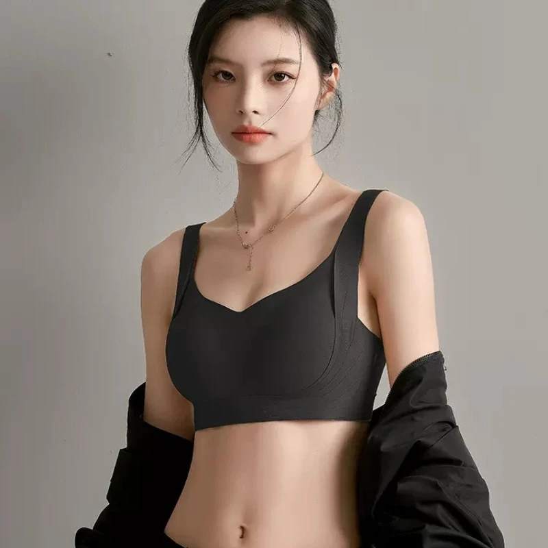 Hot Selling Summer Laser Cut Seamless Wireless Push Up Bra Basic Crop Top Por Mayor Padded Women Brassier Ice Silk Seamless Bra
Hot Selling Summer Laser Cut Seamless Wireless Push Up Bra Basic Crop Top Por Mayor Padded Women Brassier Ice Silk Seamless Bra
