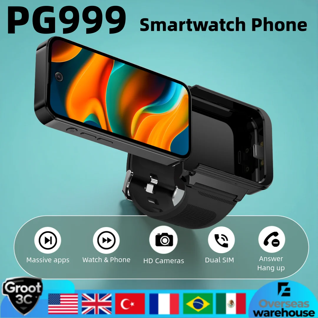 PG999 Smartwatch Phone Touch Screen 4G Wi-Fi GPS Dual SIM Dual StandbGlobal Connect Octa-Core Powerhouse HD Cameras Android 12
PG999 Smartwatch Phone Touch Screen 4G Wi-Fi GPS Dual SIM Dual StandbGlobal Connect Octa-Core Powerhouse HD Cameras Android 12