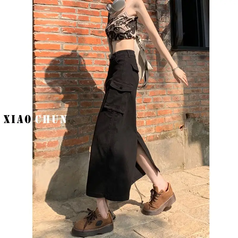 Drawstring design denim skirt for women2024New summer style high-waisted workwear skirt with back slit for women
Drawstring design denim skirt for women2024New summer style high-waisted workwear skirt with back slit for women