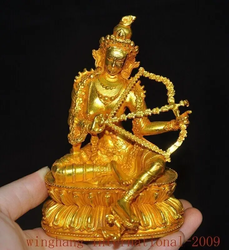 4.8"Tibetan bronze 24k Gold Gilt Naro Khechari Dor je nal jor ma Khachoma statue
4.8"Tibetan bronze 24k Gold Gilt Naro Khechari Dor je nal jor ma Khachoma statue