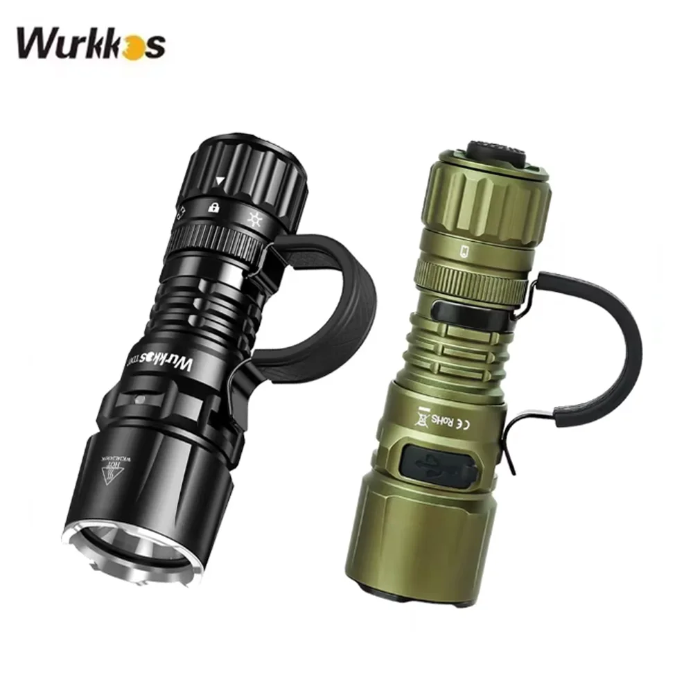 Wurkkos TD07 1300lm Tactical Flashlight Self Defense Rechargeable Lamp IP68 Waterproof Mini Torch with Finger Ring Dual Switches
Wurkkos TD07 1300lm Tactical Flashlight Self Defense Rechargeable Lamp IP68 Waterproof Mini Torch with Finger Ring Dual Switches