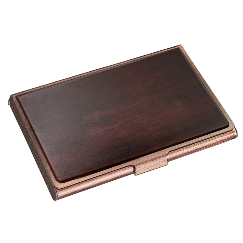 Card Holder Magnetic Shut Visiting Business Card Holder Case Slim Wood Metal Pocket Credit Bank Card Storage Case Customize Logo
Card Holder Magnetic Shut Visiting Business Card Holder Case Slim Wood Metal Pocket Credit Bank Card Storage Case Customize Logo