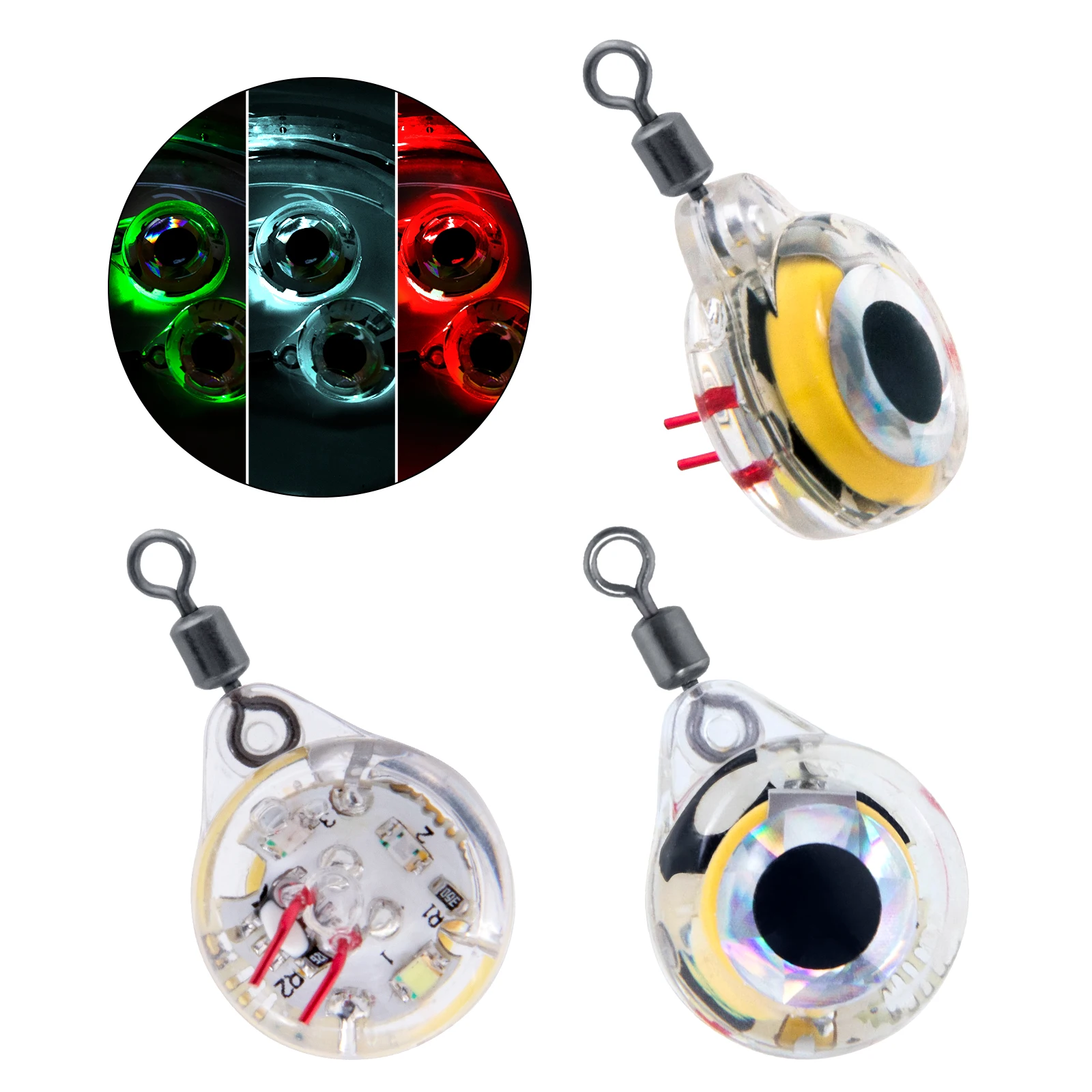 5pcs Mini Led Fish Attractant Bait Night Light Fishing Lure Eye Shape Luminous Flasher Fish Lamp Squid Attractor for Saltwater
5pcs Mini Led Fish Attractant Bait Night Light Fishing Lure Eye Shape Luminous Flasher Fish Lamp Squid Attractor for Saltwater