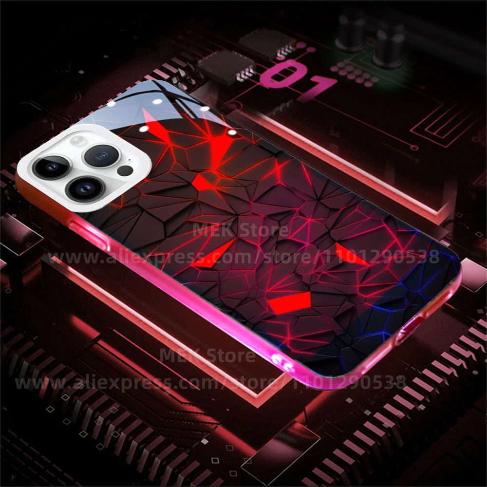 Crack Fragments LED Calling Light Flash Phone Case Smart Luminous Transparent Cover For iPhone Air 17 Pro Max 12 11
Crack Fragments LED Calling Light Flash Phone Case Smart Luminous Transparent Cover For iPhone Air 17 Pro Max 12 11