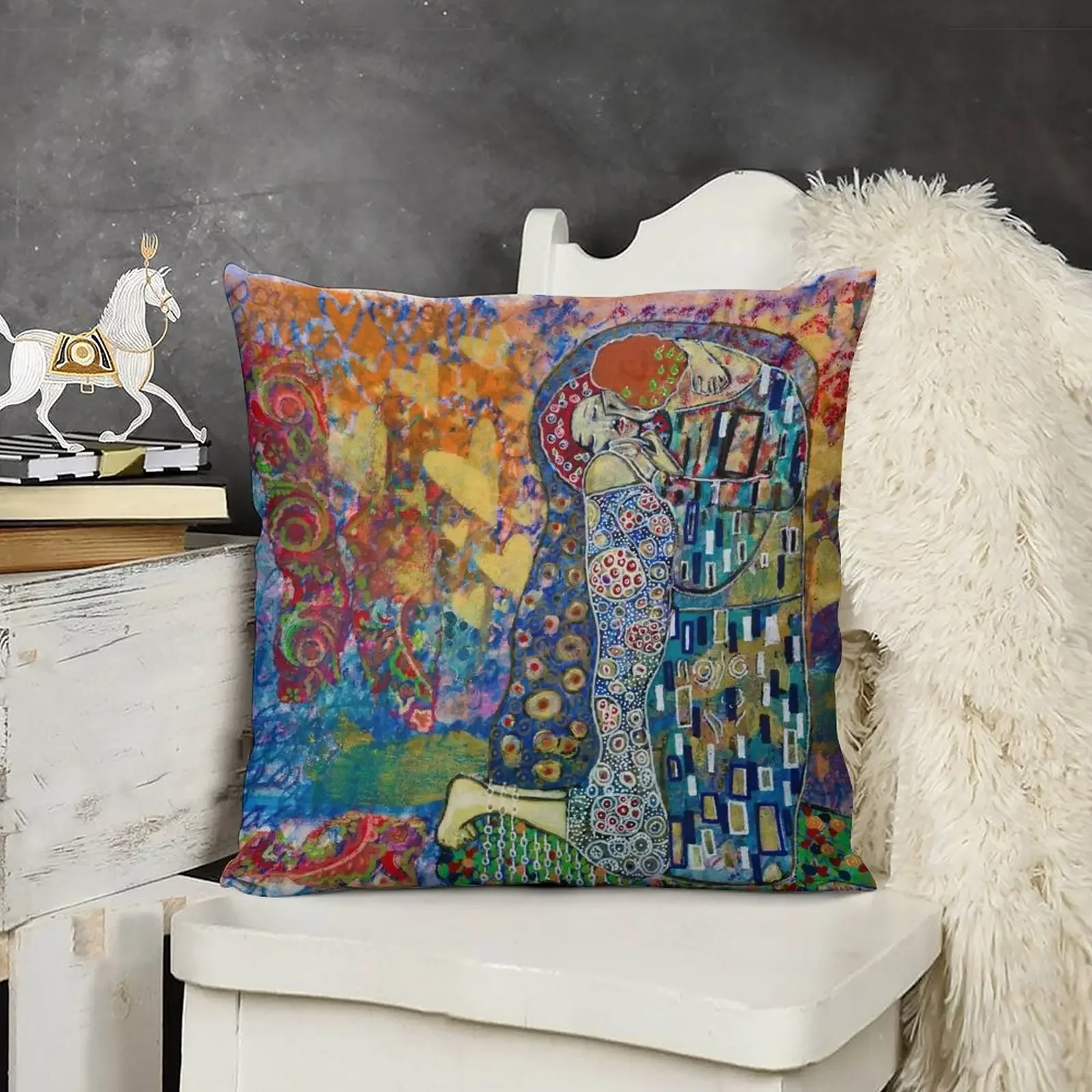 The Lovers - homage to Gustav Klimpt Throw Pillow pillow pillowcase christmas cushions covers Pillowcase Cushion pillow
The Lovers - homage to Gustav Klimpt Throw Pillow pillow pillowcase christmas cushions covers Pillowcase Cushion pillow