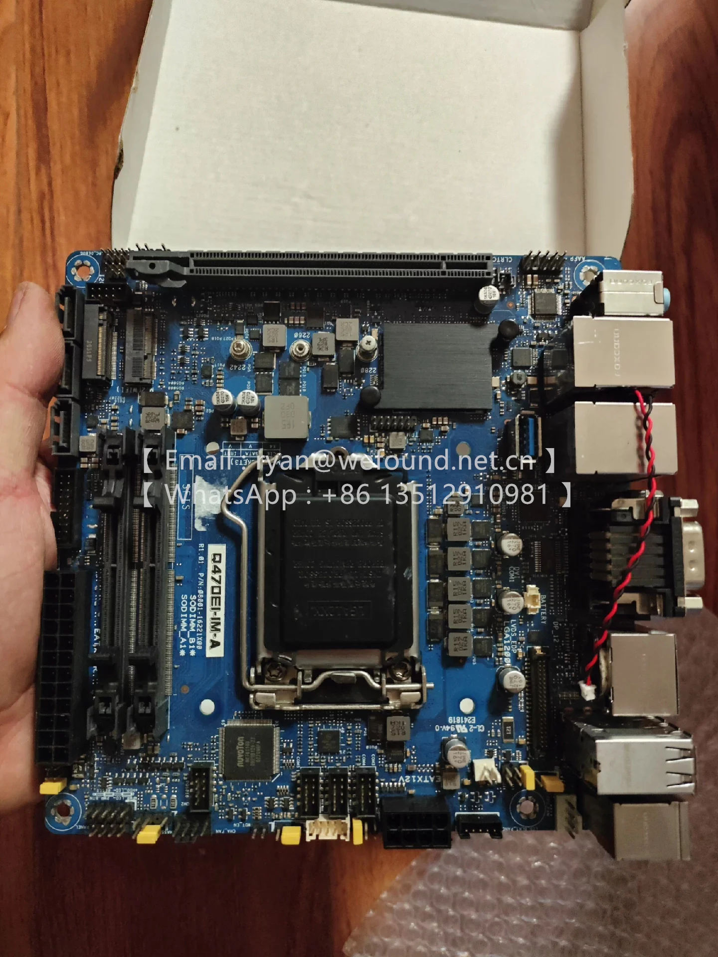 Q470EI-IM-A Q470E Q470EI Q470EI-IM Mini ITX Industrial BOARD LGA1200
Q470EI-IM-A Q470E Q470EI Q470EI-IM Mini ITX Industrial BOARD LGA1200