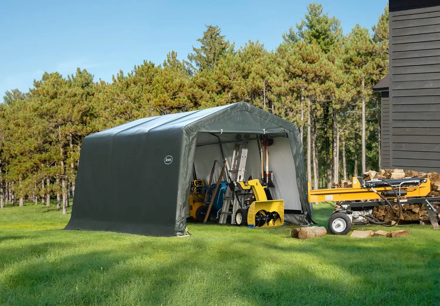 10x15x8ft All Season Outdoor Storage Shed Waterproof Cover Green, Customized
10x15x8ft All Season Outdoor Storage Shed Waterproof Cover Green, Customized