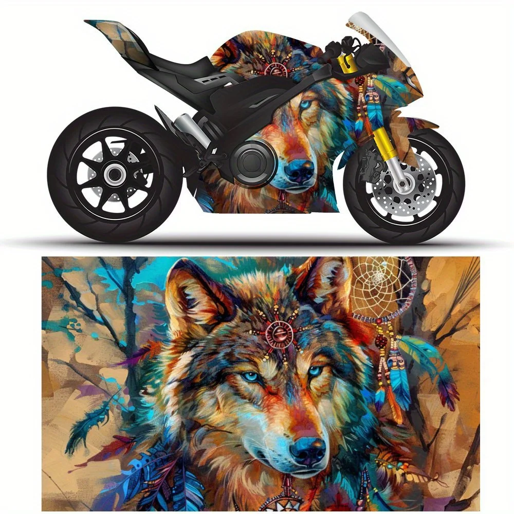 Magical Feather - adorned Wolf Shadow Motorcycle Stickers, Durable Car Vinyl Wraps Suitable for Most Vehicles, Car Body Sticker
Magical Feather - adorned Wolf Shadow Motorcycle Stickers, Durable Car Vinyl Wraps Suitable for Most Vehicles, Car Body Sticker