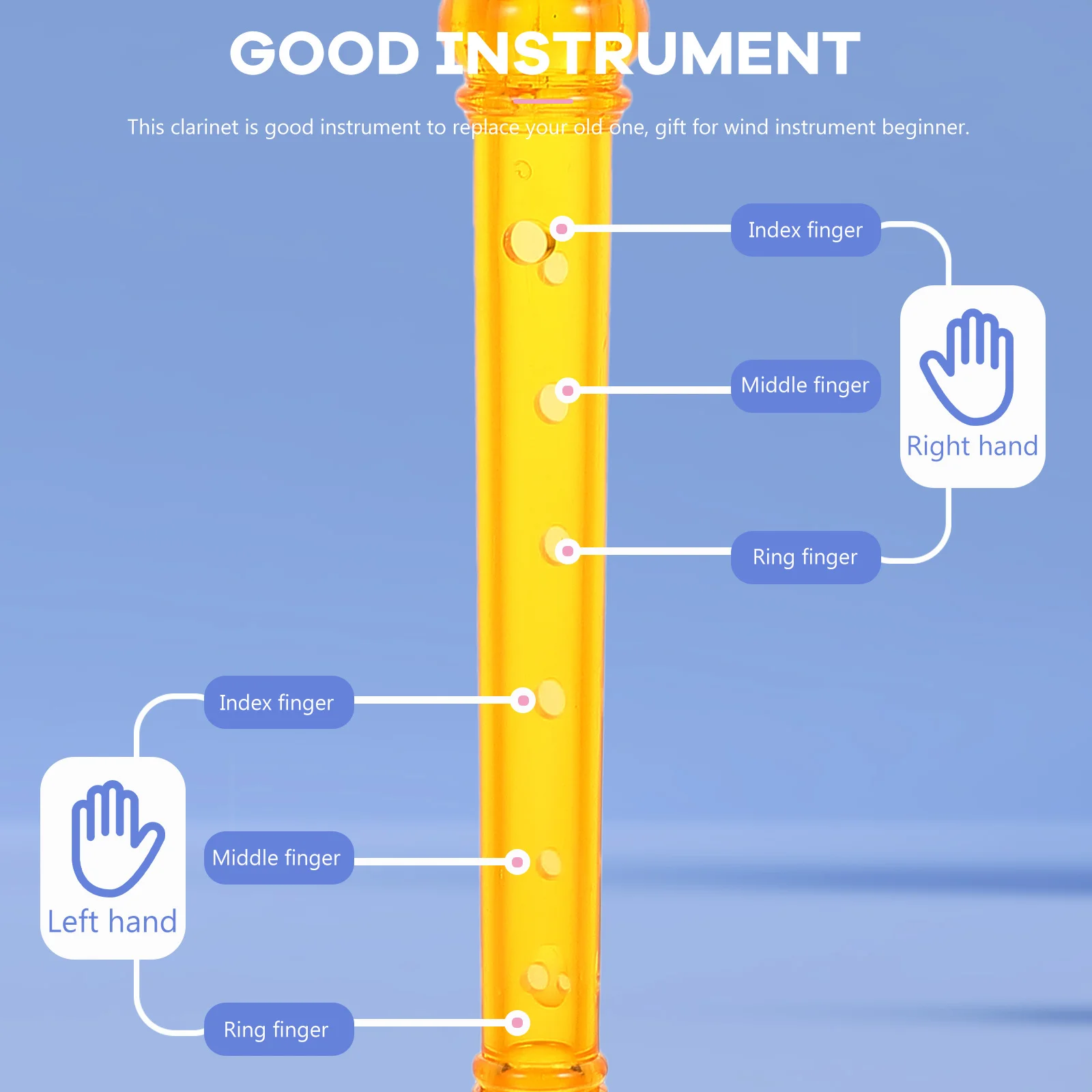 1Set Student Clarinet Uniform Gentle Sound Rich Resonance Comfortable Hand Feel Wonderful Wind Instrument Kids Soprano Recorder
1Set Student Clarinet Uniform Gentle Sound Rich Resonance Comfortable Hand Feel Wonderful Wind Instrument Kids Soprano Recorder