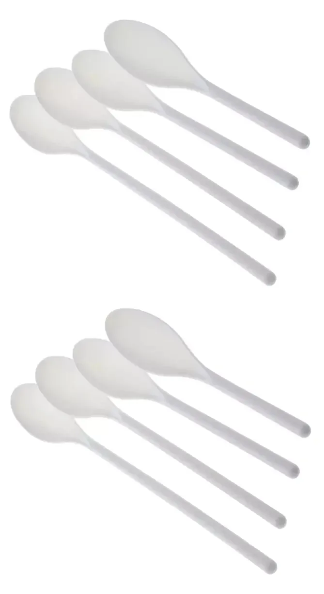 White Mixing Spoons 8 Pack Assorted Sizes Kitchen Cooking Utensils Free Shipping Kitchenware Tools for Baking and Food Prep
White Mixing Spoons 8 Pack Assorted Sizes Kitchen Cooking Utensils Free Shipping Kitchenware Tools for Baking and Food Prep
