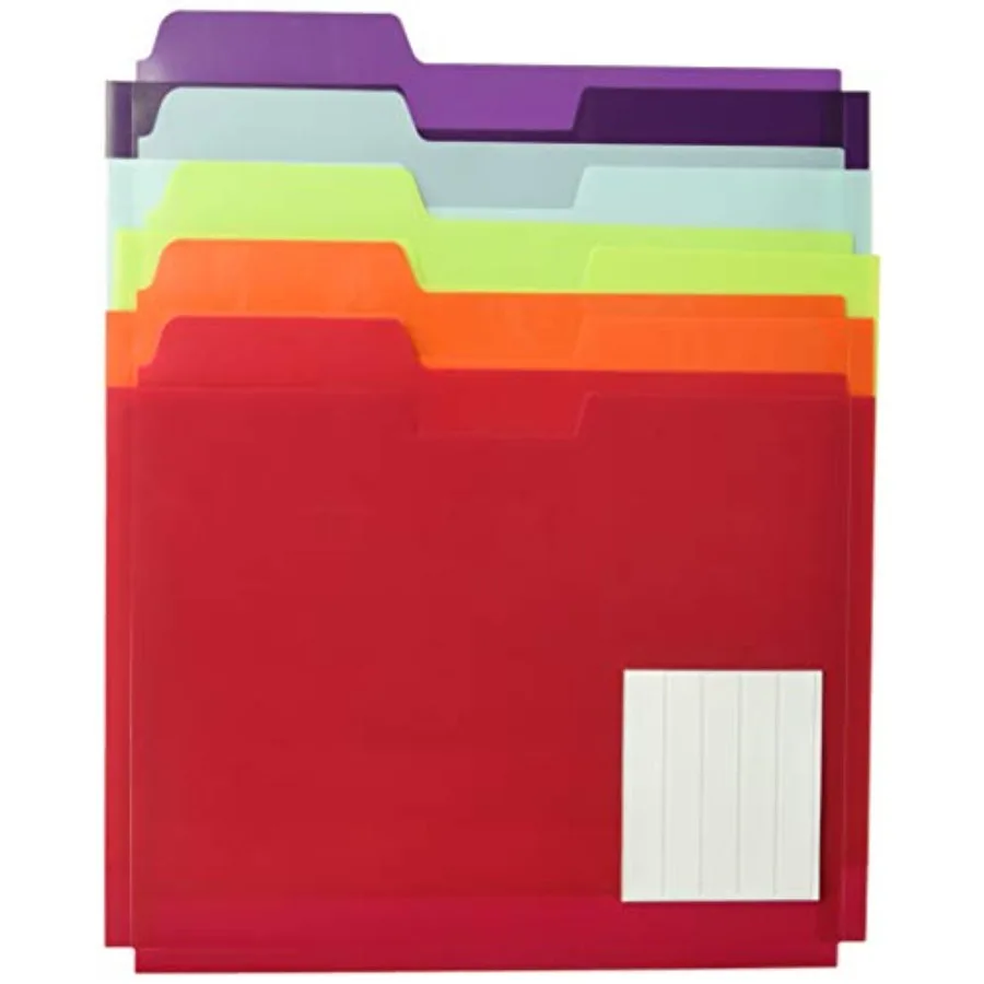 Globe-Weis Poly File Folder Pockets, Letter Size, Assorted Colors, 5 Pockets per Pack 83999
Globe-Weis Poly File Folder Pockets, Letter Size, Assorted Colors, 5 Pockets per Pack 83999